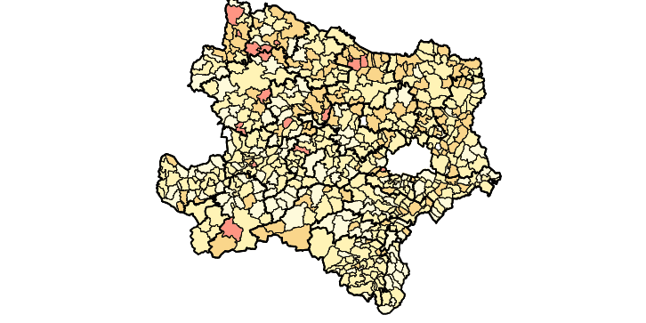 getauschte fossile Heizungen pro 1000 Einwohner im Jahr 2024 c Kommunalkredit Public Consulting GmbH - Stand 13.02.2025.png