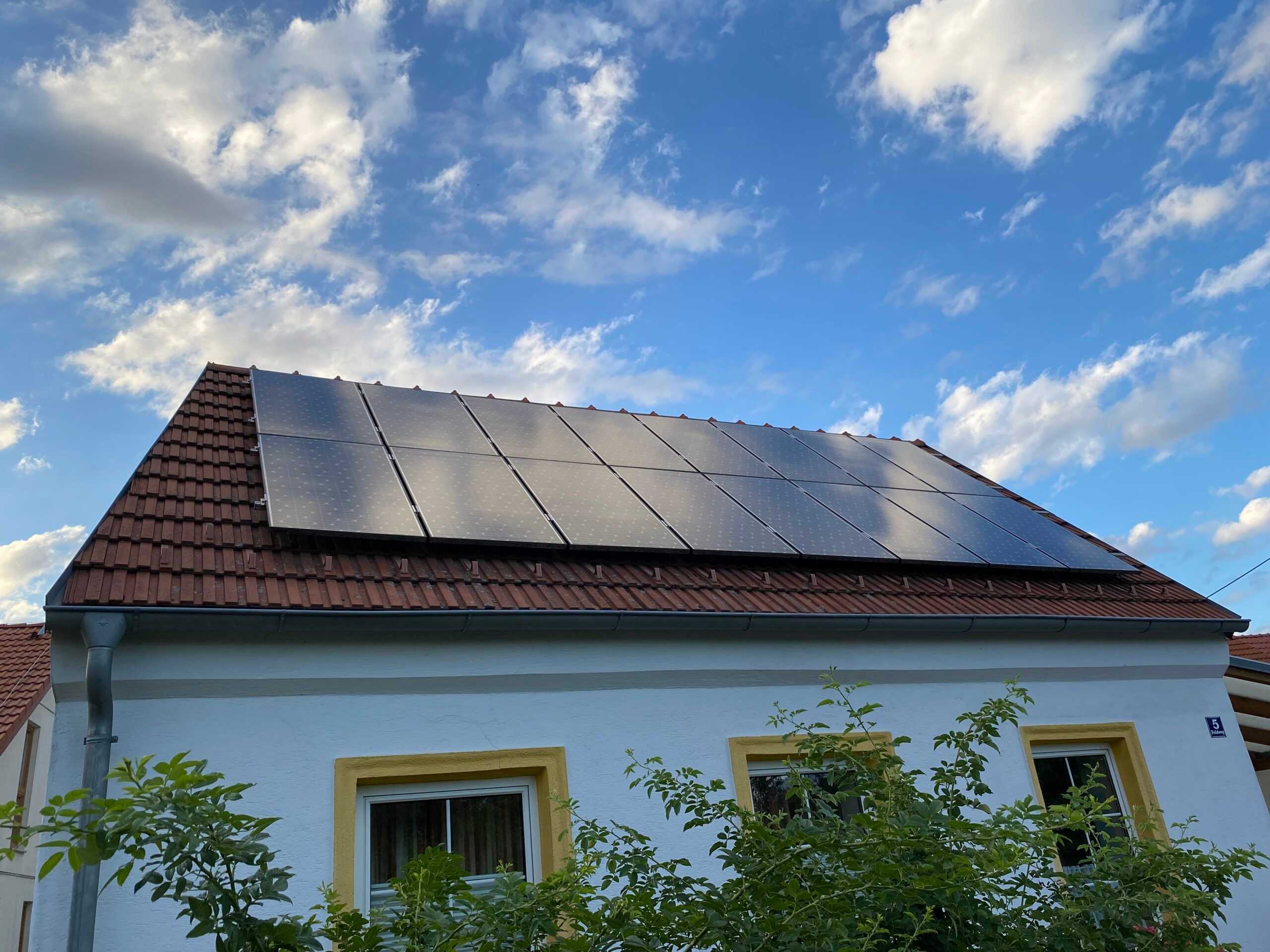 Haus mit einer PV Anlage