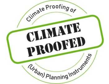 Das Logo von Climate Proofed.