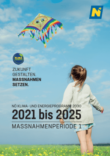 Das Cover des NÖ Klima- und Energieprogramms 2021 bis 2025.