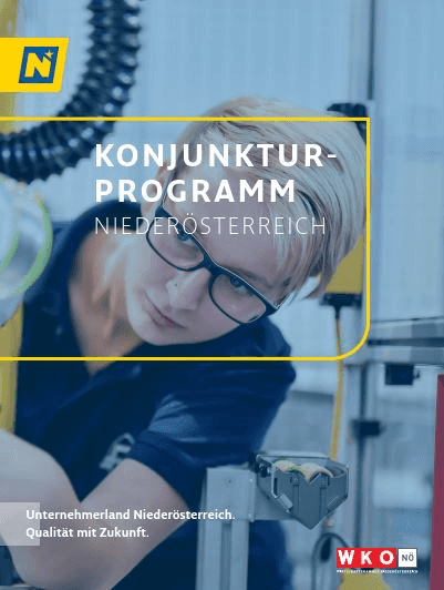 Cover des NÖ Konjunkturprogramms